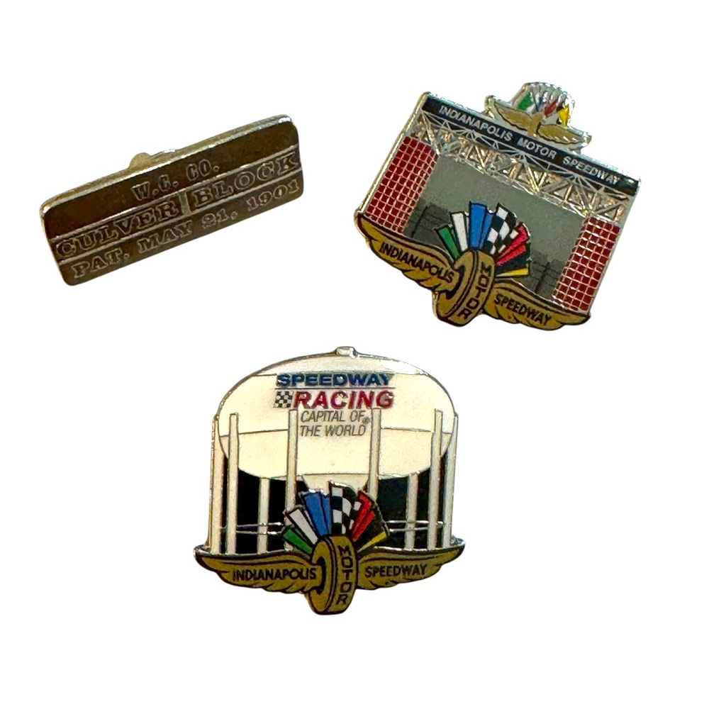 Indianapolis Motor Speedway Collector pins, set of 3